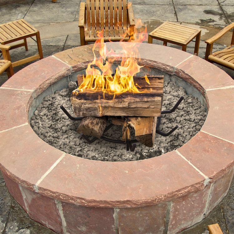 Pleasant Hearth 24" Wagon Wheel Steel Wood Grate - OFP24WG thumbnail 2