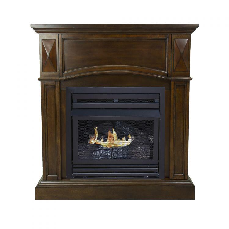 Pleasant Hearth 36 in. LP Compact Cherry VF Fireplace System 20K BTU - VFF-PH20LP-C2