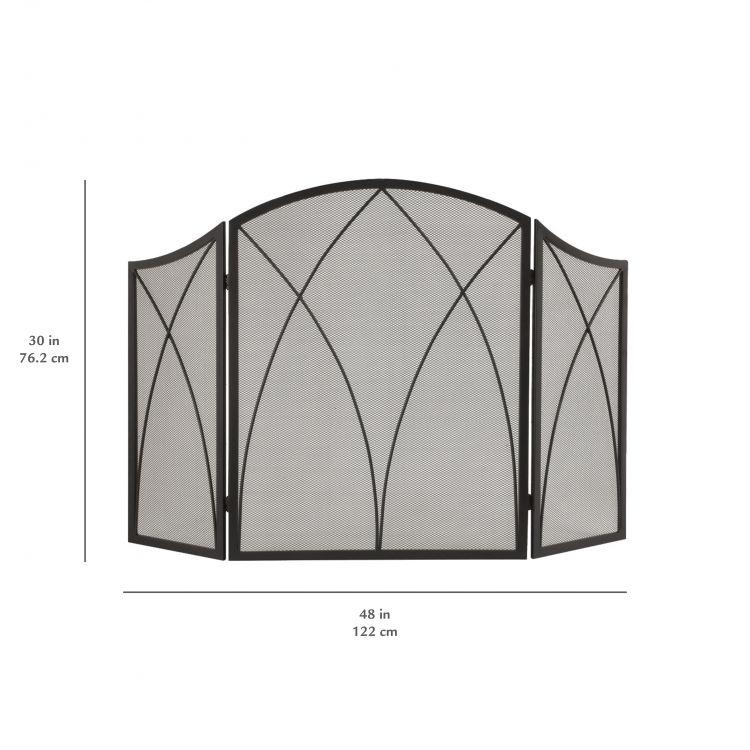 Pleasant Hearth Arched Fireplace Screen - 959 thumbnail 3