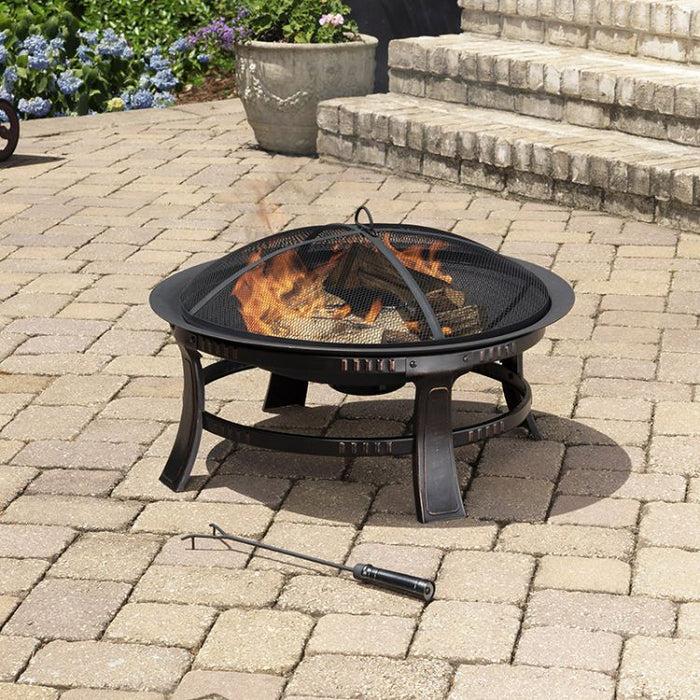 Brant Round, 30-Inch fire Pit, Regular, Rubbed Bronze thumbnail 5