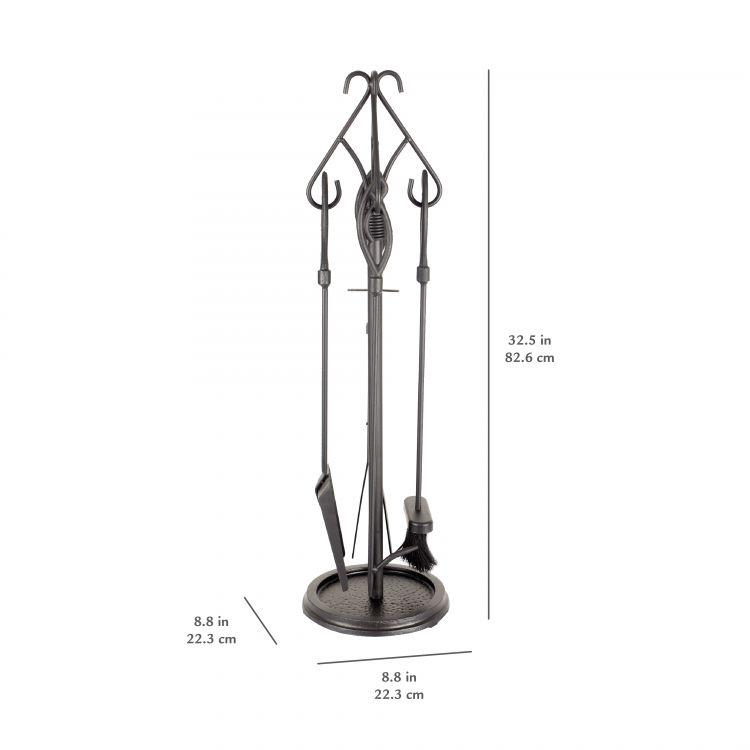 Pleasant Hearth Gothic 5 PC Fireplace Toolset - 666 thumbnail 3