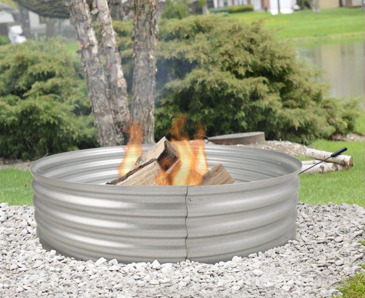 Pleasant Hearth Infinity Galvanized Fire Ring - OFW815FR thumbnail 2