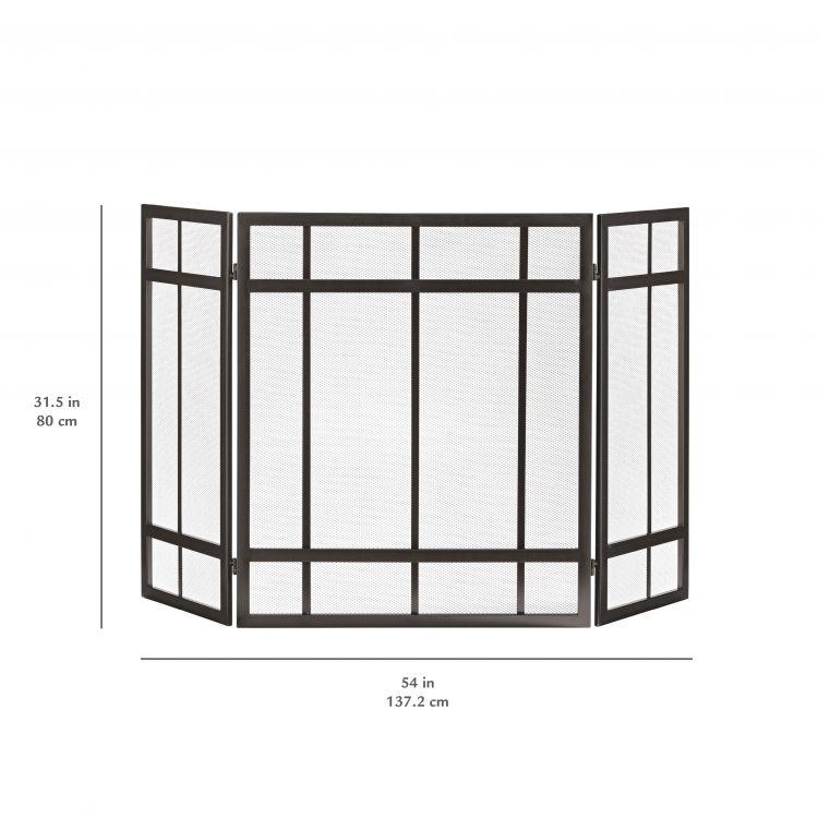 Pleasant Hearth Mission Style Fireplace Screen - FA017SB thumbnail 3