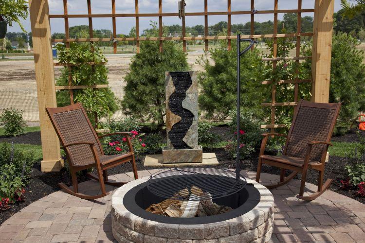 Pleasant Hearth Round Solid Steel Fire Ring - OFW419FR thumbnail 2