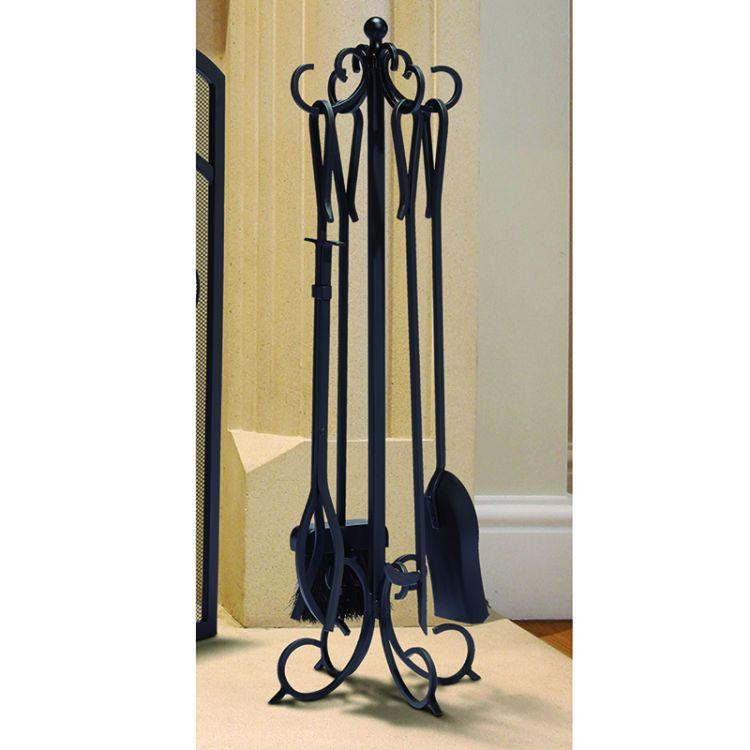 Pleasant Hearth Scroll 5 PC Fireplace Toolset - FA995TC thumbnail 2