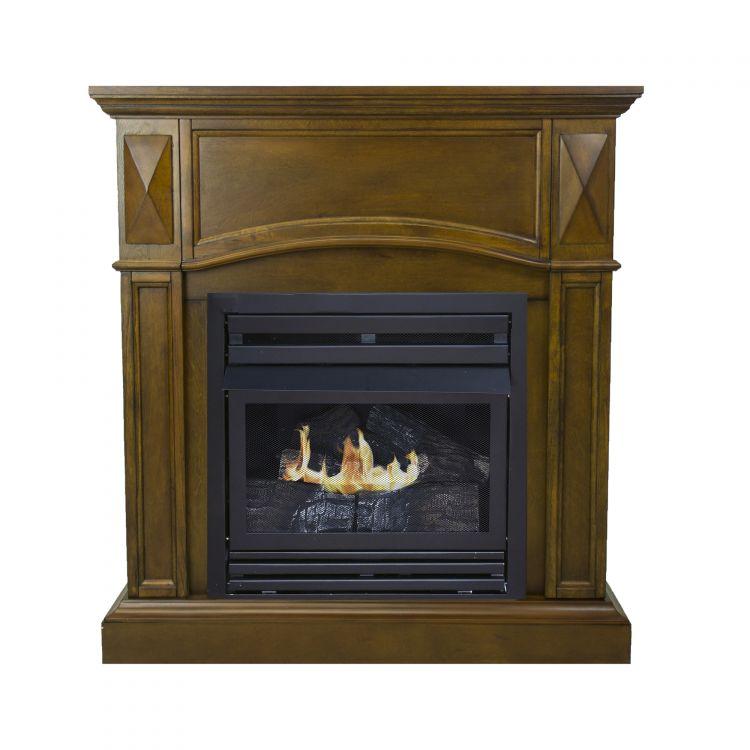 Pleasant Hearth 36 in. Natural Gas Compact Heritage VF Fireplace System 20K BTU - VFF-PH20NG