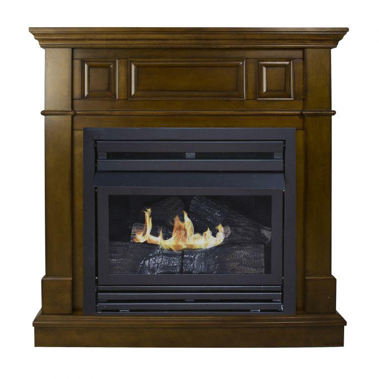 Pleasant Hearth 42 in. Natural Gas Intermediate Heritage VF Fireplace System 27.5K BTU - VFF-PH26NG-2H1