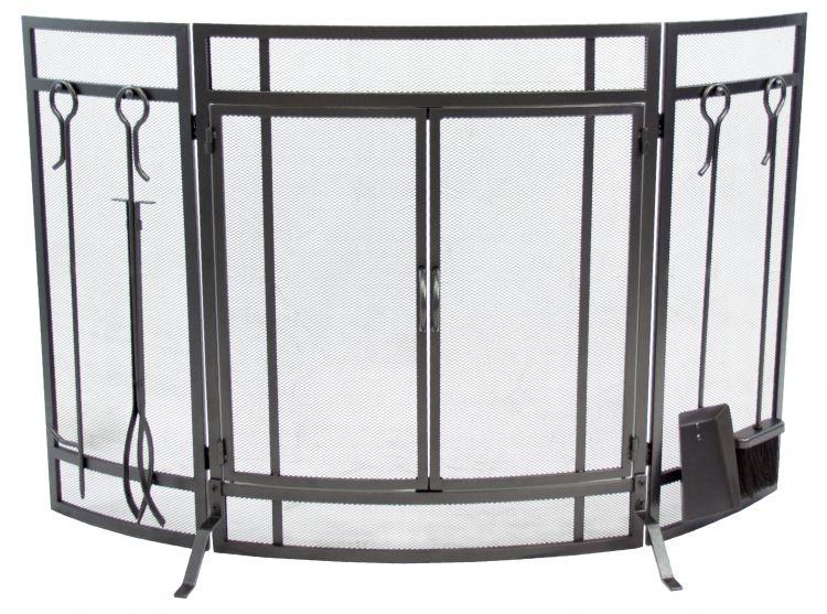 Pleasant Hearth Curved Screen with Tools - FA498ST