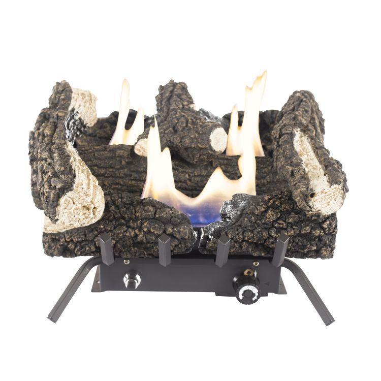 Pleasant Hearth Wildwood Vent Free Gas Log Set - Dual Fuel - VFL2-WW18DT VFL2-WW24DT